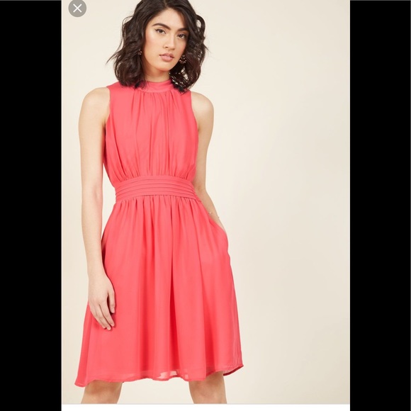 Modcloth Dresses & Skirts - ModCloth “Windy City” A-lime chiffon dress